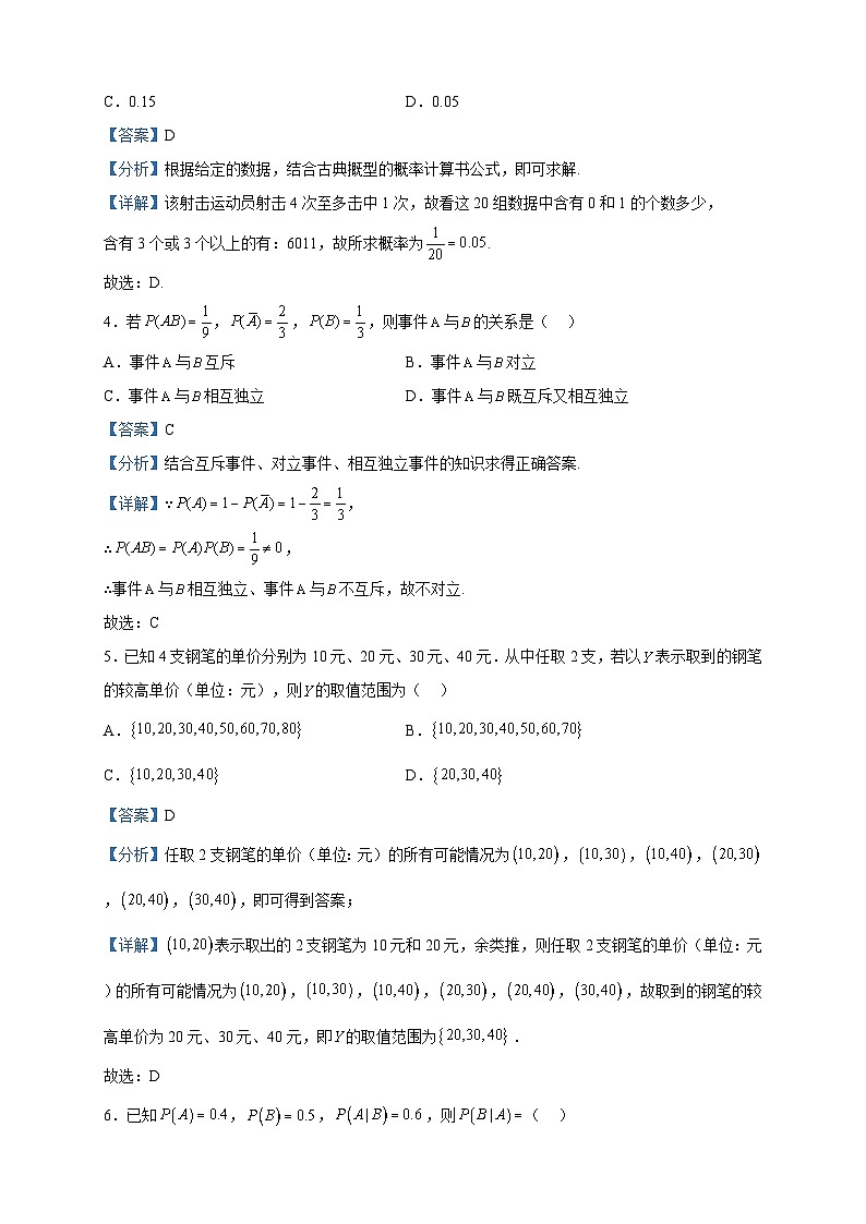 2022-2023学年海南省海南中学高二下学期期中考试数学试题含解析02