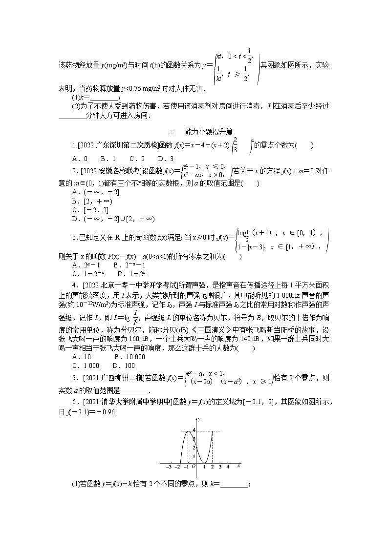 点点练7  函数与方程、函数的实际应用　　　　　　　　　　　　　　　第2页