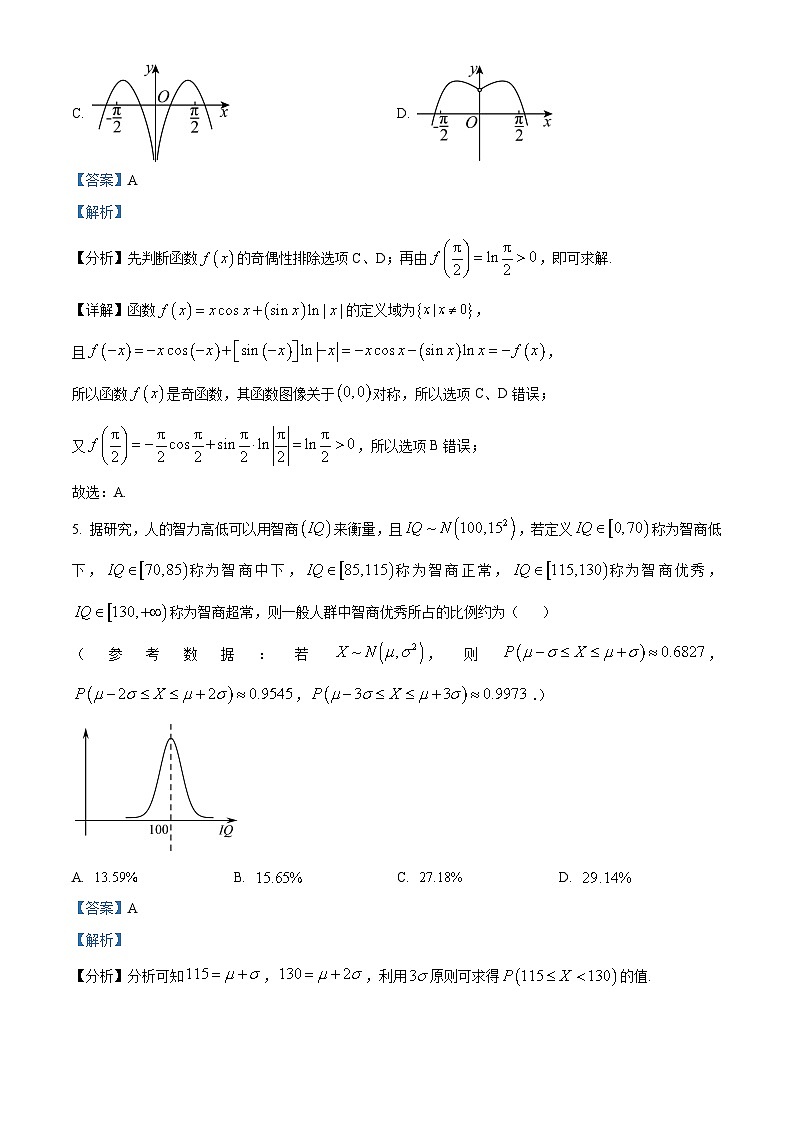 精品解析：四川省四川大学附属中学2023届高三高考热身考试一理科数学试题（解析版）第3页