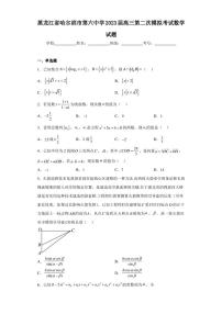 黑龙江省哈尔滨市第六中学2023届高三第二次模拟考试数学试题