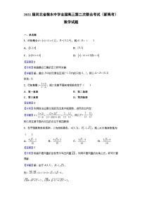 2021届河北省衡水中学全国高三第二次联合考试（新高考）数学试题（解析版）