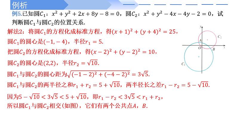 2.5.2圆与圆的位置关系 课件-高中数学人教A版（2019）选择性必修第一册04