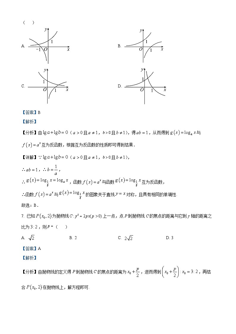 精品解析：北京市顺义区第二中学2022届高三适应性测试数学试题（解析版）03