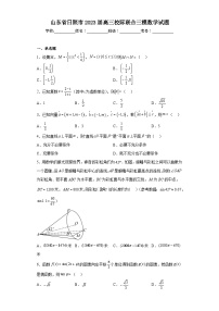 山东省日照市2023届高三校际联合三模数学试题（含解析）