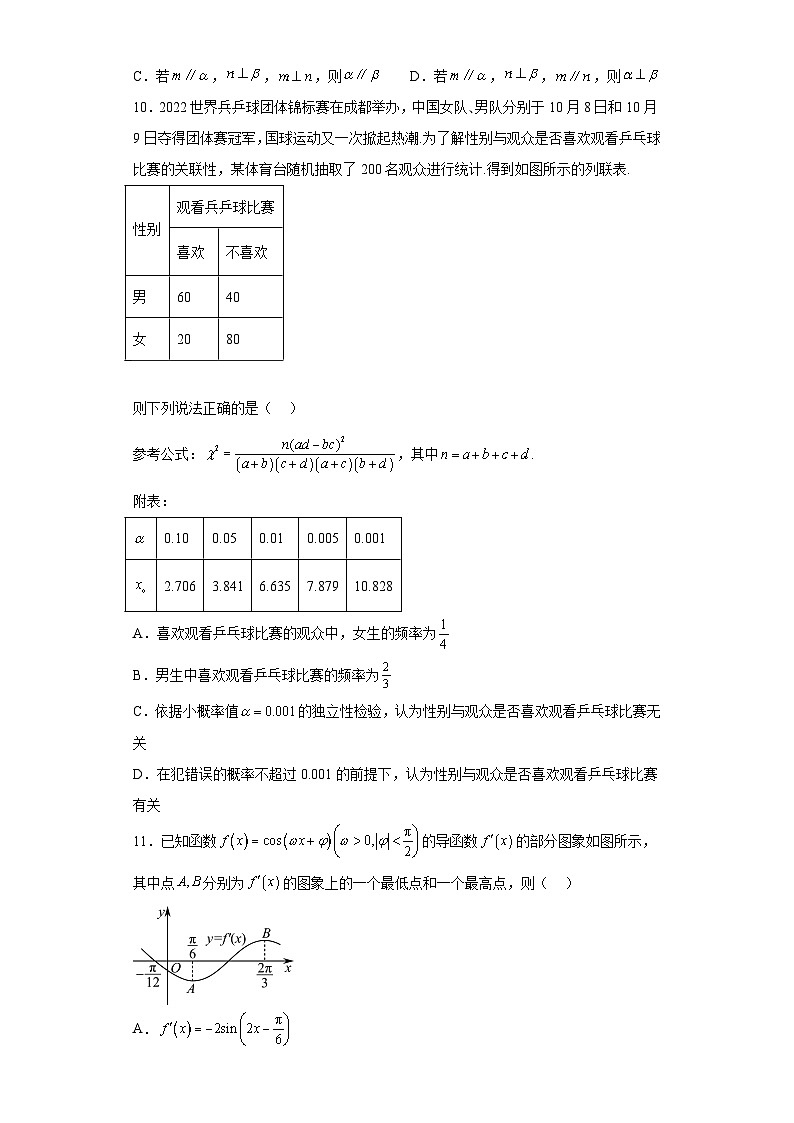 重庆市万州第三中学2023届高三5月模拟数学试题（含解析）第2页