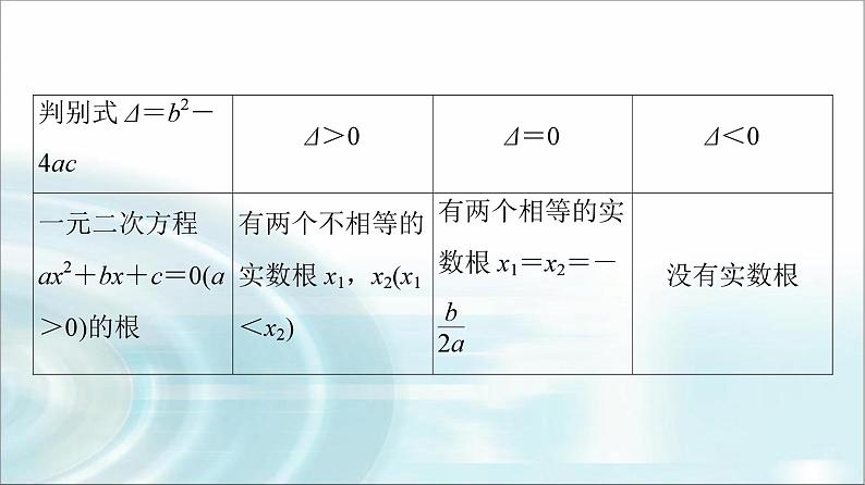 高考数学一轮复习第1章第5节一元二次不等式及其解法课件第6页