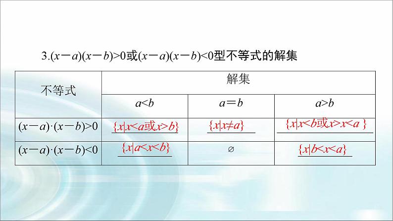 高考数学一轮复习第1章第5节一元二次不等式及其解法课件第8页