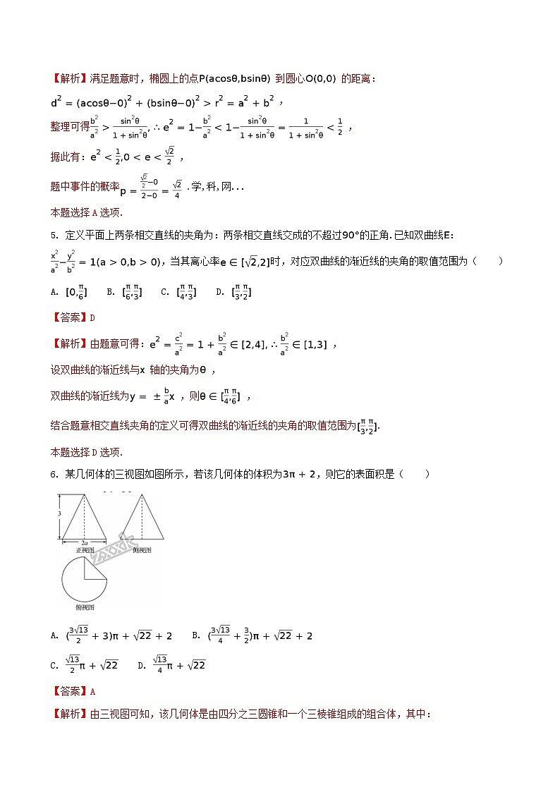 河北省衡水中学2017届高三押题II卷理数试题02