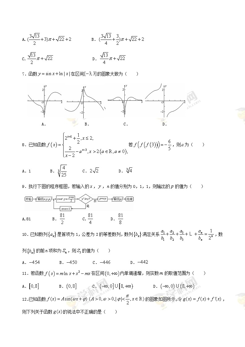 河北省衡水中学2017届高三押题卷（II卷）文数试题02