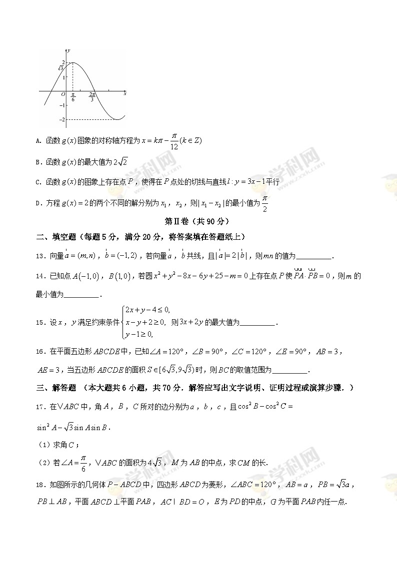 河北省衡水中学2017届高三押题卷（II卷）文数试题03