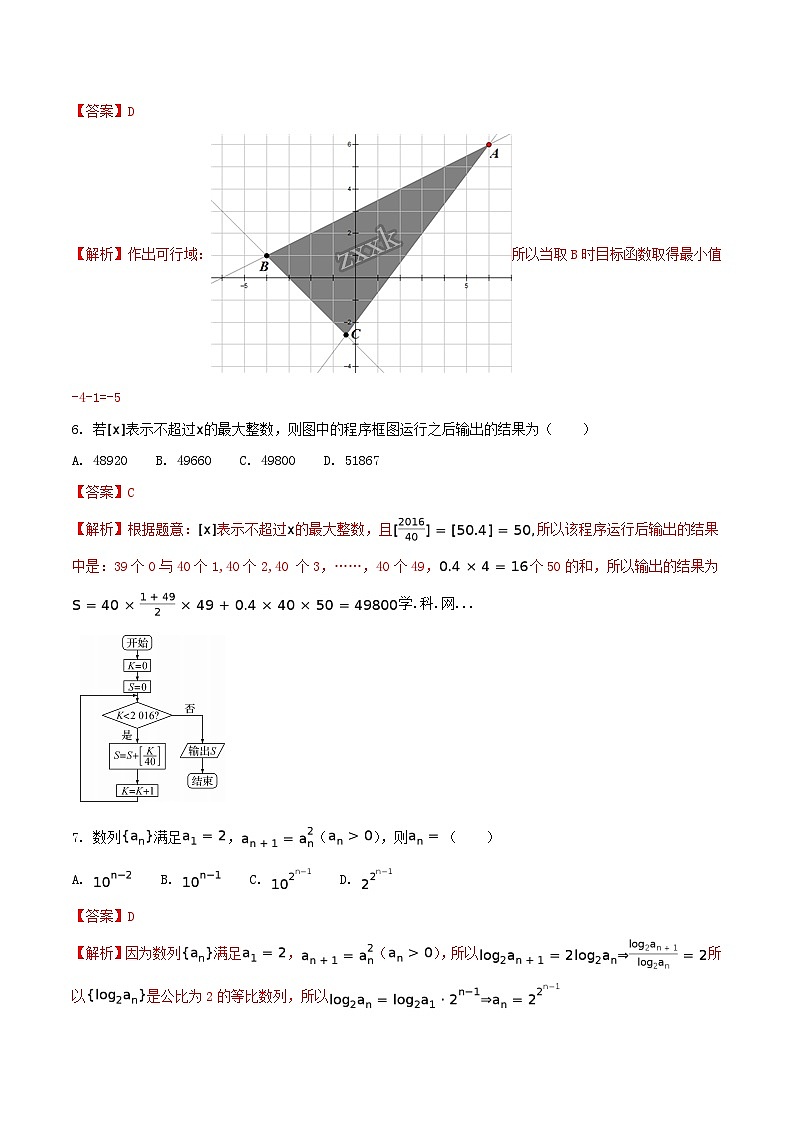 精品解析：【全国百强校】河北省衡水中学2017届高三押题卷III文数试题（解析版）第2页