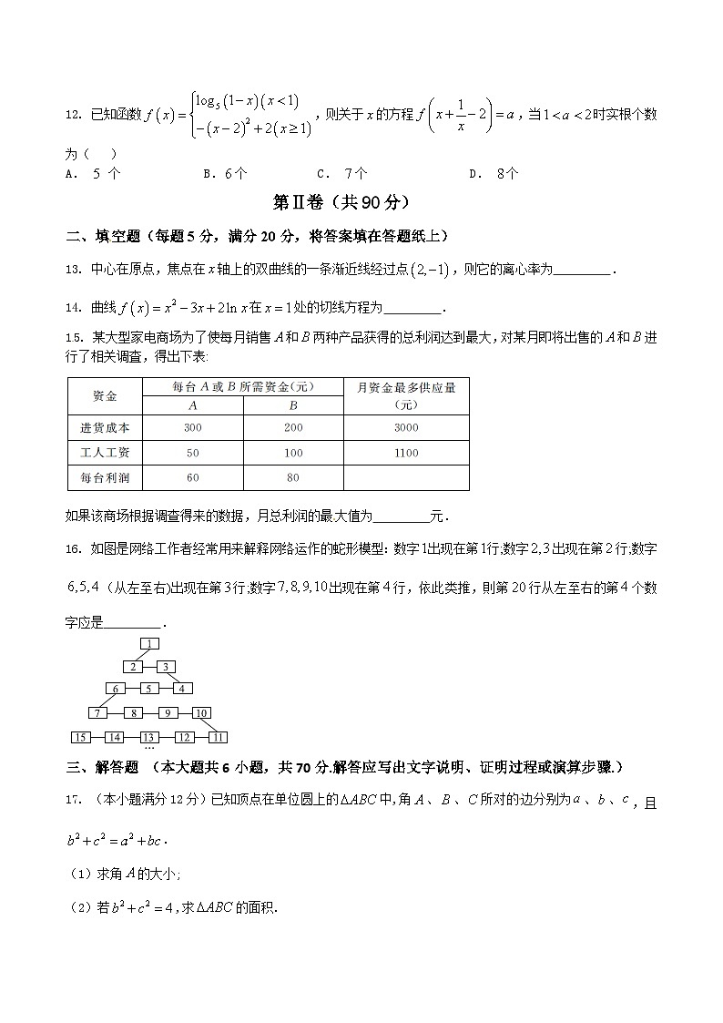 优质解析：河北省衡水中学2017届高三上学期摸底联考（全国卷）数学（文）试题（原卷版）第3页