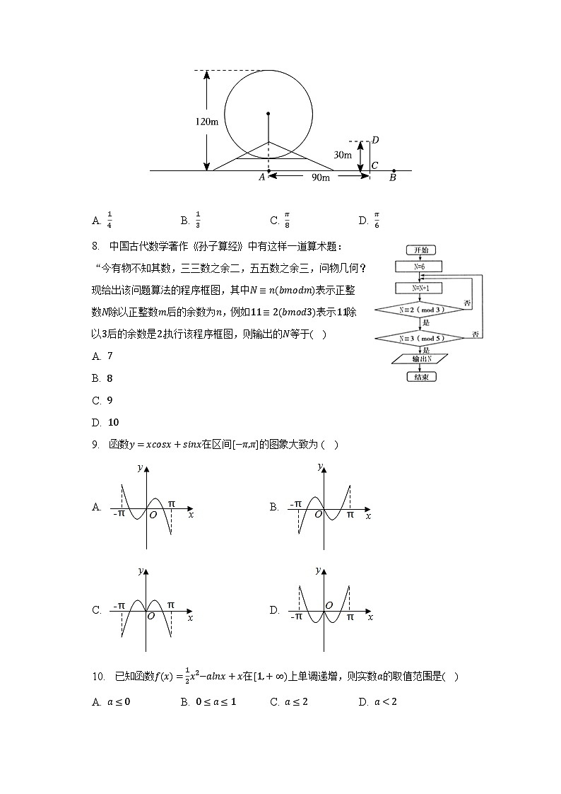 2022-2023学年四川省宜宾市高县中学高二（下）期中数学试卷（文科）（含解析）02