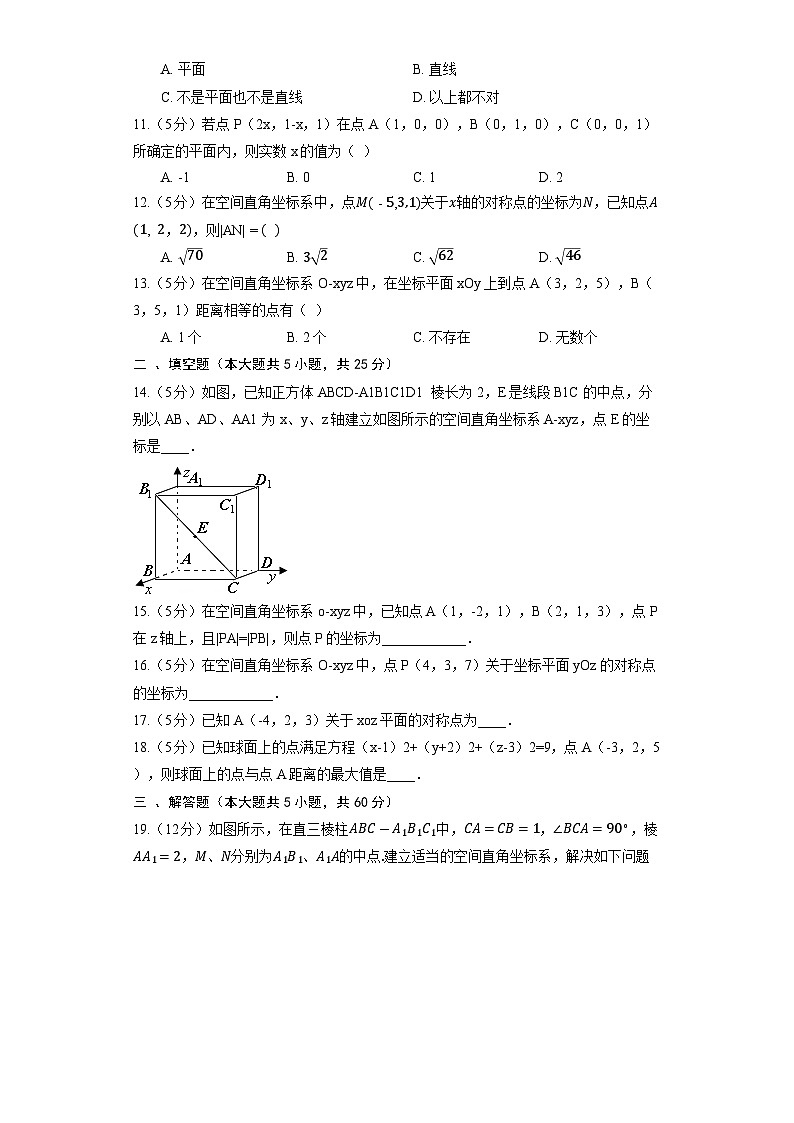 2023高考数学复习专项训练《空间直角坐标系》第2页