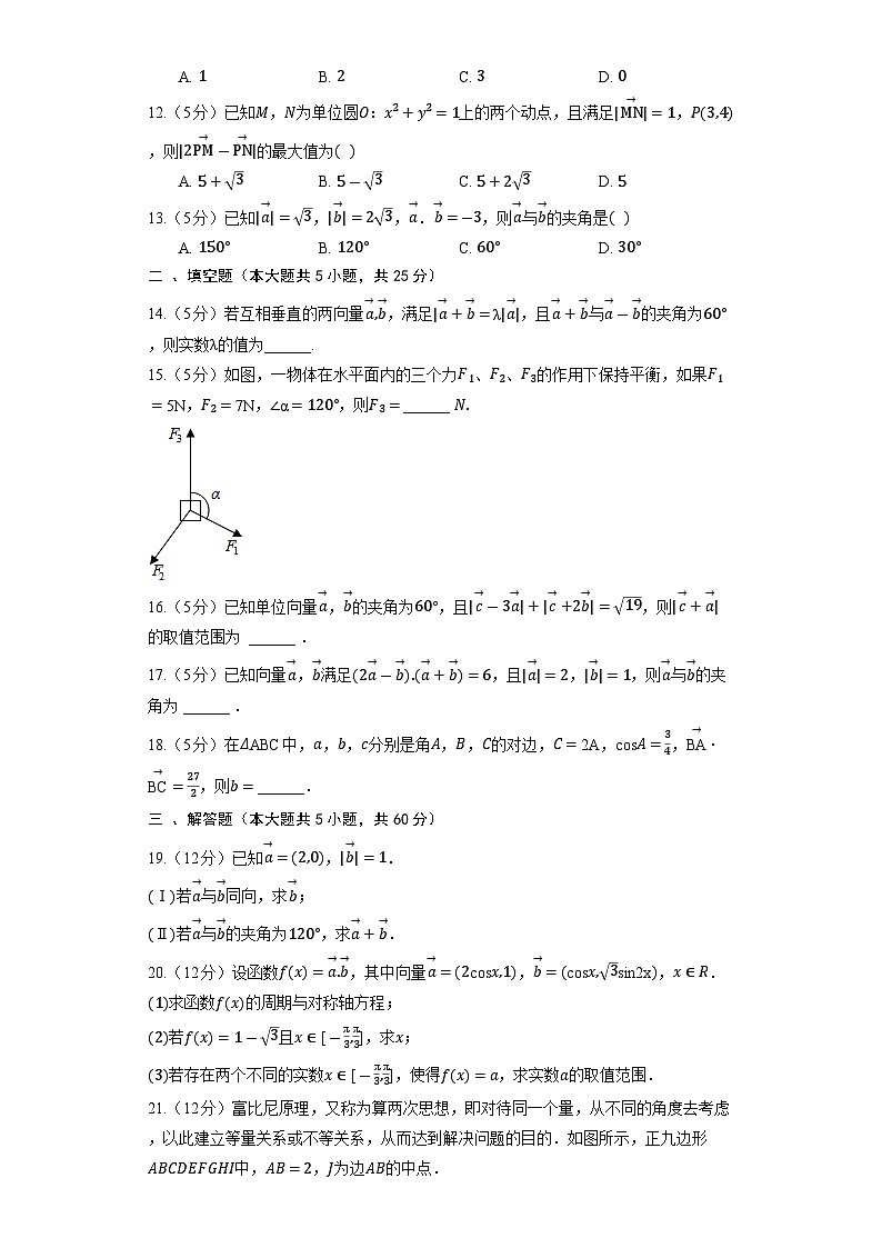 2023高考数学复习专项训练《平面向量的数量积》02