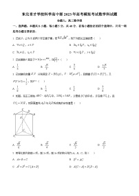 2023届辽宁省东北育才学校高中部高三最后一次模拟考试 数学