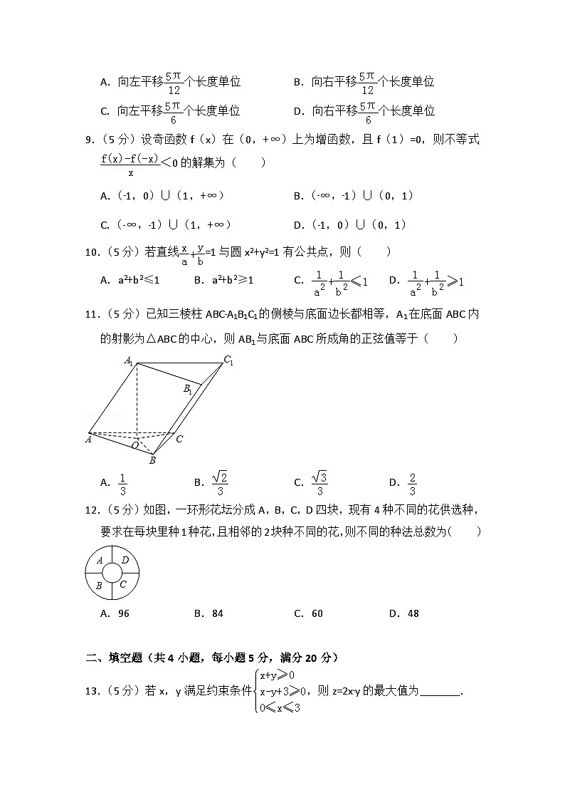 2008年全国统一高考数学试卷（理科）（全国卷ⅰ）（含解析版）第2页