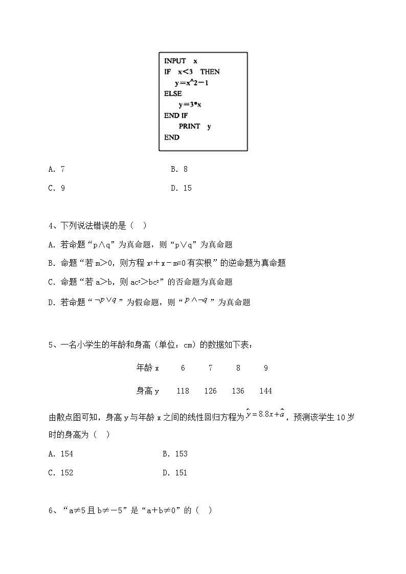 湖北省黄冈市黄冈中学2015-2016学年高二上学期期末考试数学（理）试题02