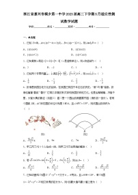 浙江省嘉兴市桐乡第一中学2023届高三下学期5月适应性测试数学试题（含解析）