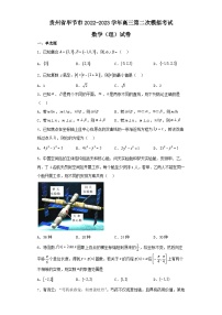 贵州省毕节市2022-2023学年高三第二次模拟考试数学（理）试卷（含解析）