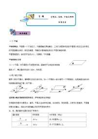 专题09 空间点、直线、平面之间的位置关系-高一数学下学期期中期末复习（人教A版必修第二册）