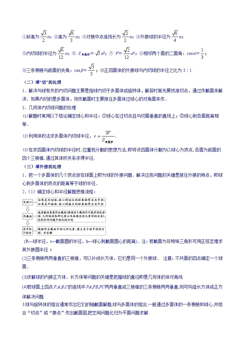 专题12 球的外接、内切及立体几何最值问题——2022-2023学年高一数学下学期期末知识点精讲+训练学案+期末模拟卷（苏教版2019必修第二册）02