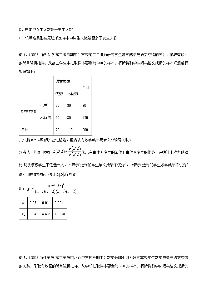 专题15 独立性检验（原卷版）第3页