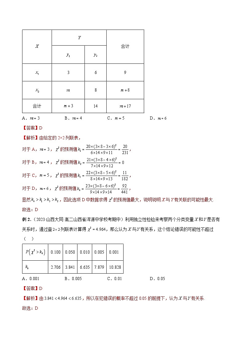 专题15 独立性检验（解析版）第2页
