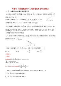 专题02 向量的数量积与三角恒等变换（知识点清单）——高一数学下学期期末专项复习学案+期末模拟卷（人教B版2019）