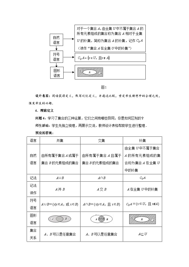 《集合的基本运算（2）》示范公开课教学设计【高中数学人教版】03