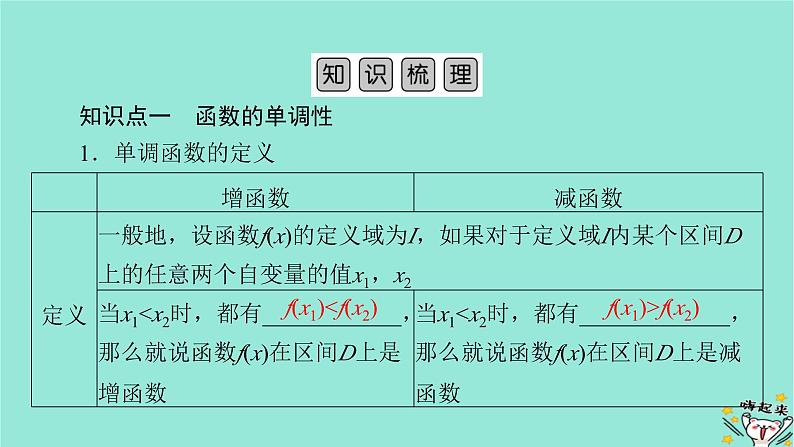 新教材适用2024版高考数学一轮总复习第2章函数概念与基本初等函数Ⅰ第2讲函数的单调性与最值课件05