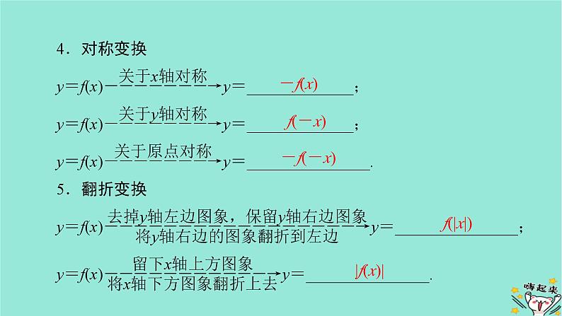 新教材适用2024版高考数学一轮总复习第2章函数概念与基本初等函数Ⅰ第7讲函数的图象课件08