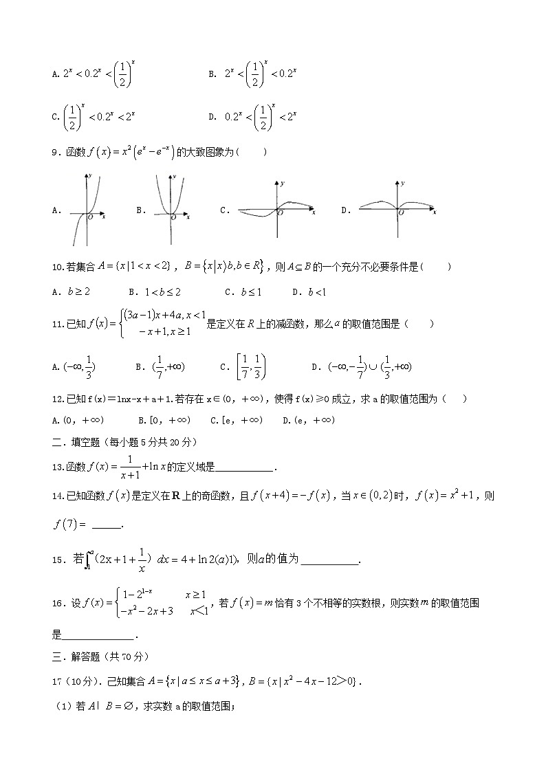 2021届河南鲁山县第一高级中学高三上学期10月月考数学（理）试卷第2页