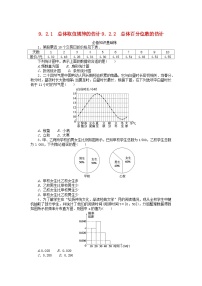 数学必修 第二册9.2 用样本估计总体课后练习题