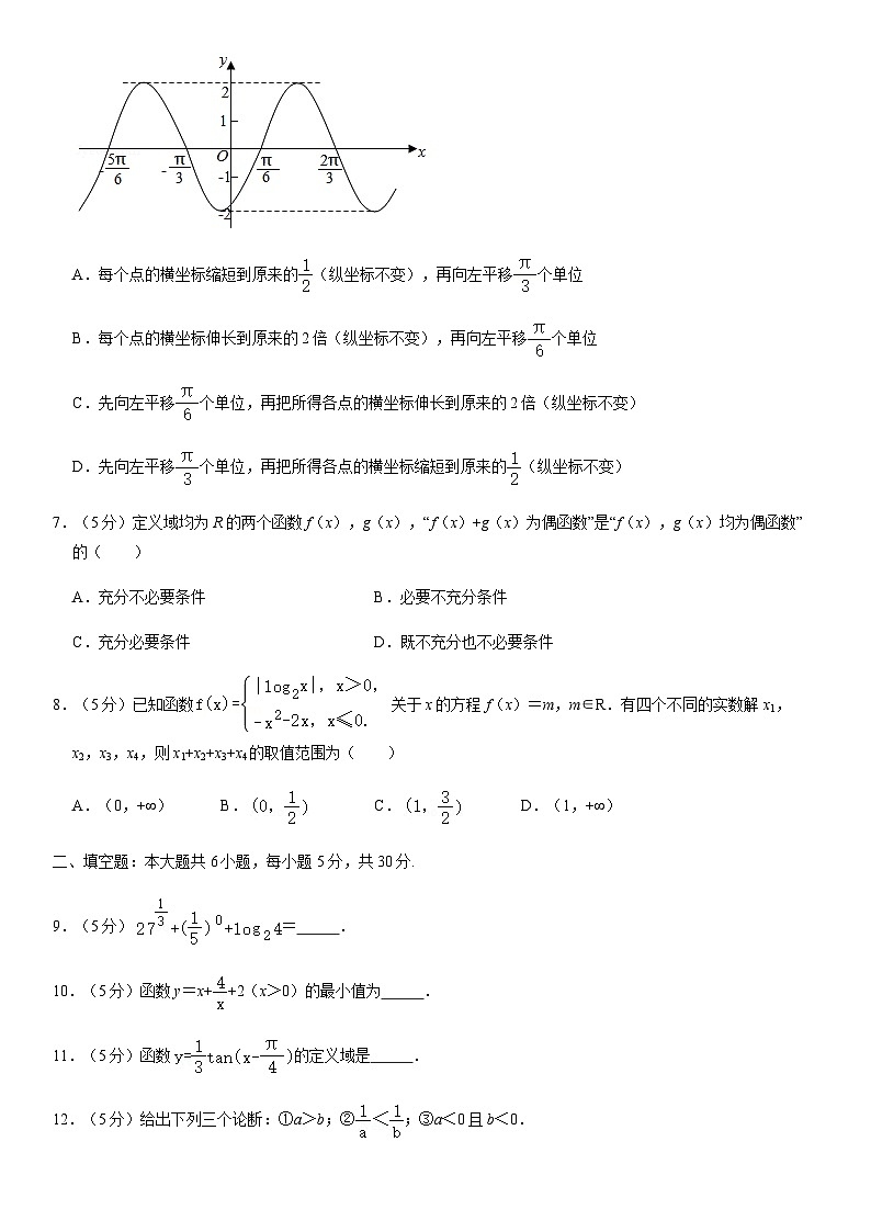 2020北京密云高一（上）期末数学（教师版）第2页