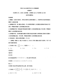湖北省武汉市2020届高三下学期5月质量检测数学（理）试题 Word版含解析