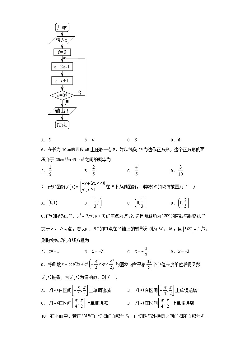 辽宁省葫芦岛市2023届高三（文科）第二次模拟考试数学试卷（含解析）第2页