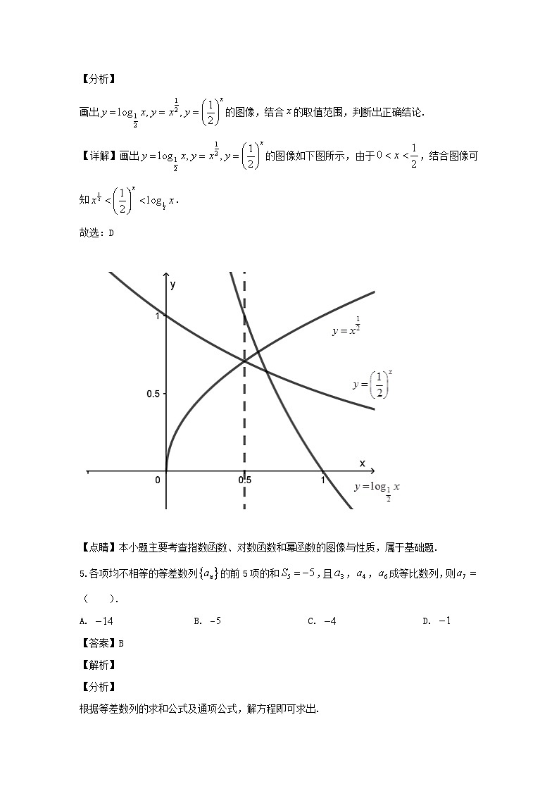 四川省攀枝花市2020届高三第三次统一考试数学（文）试题 Word版含解析第3页