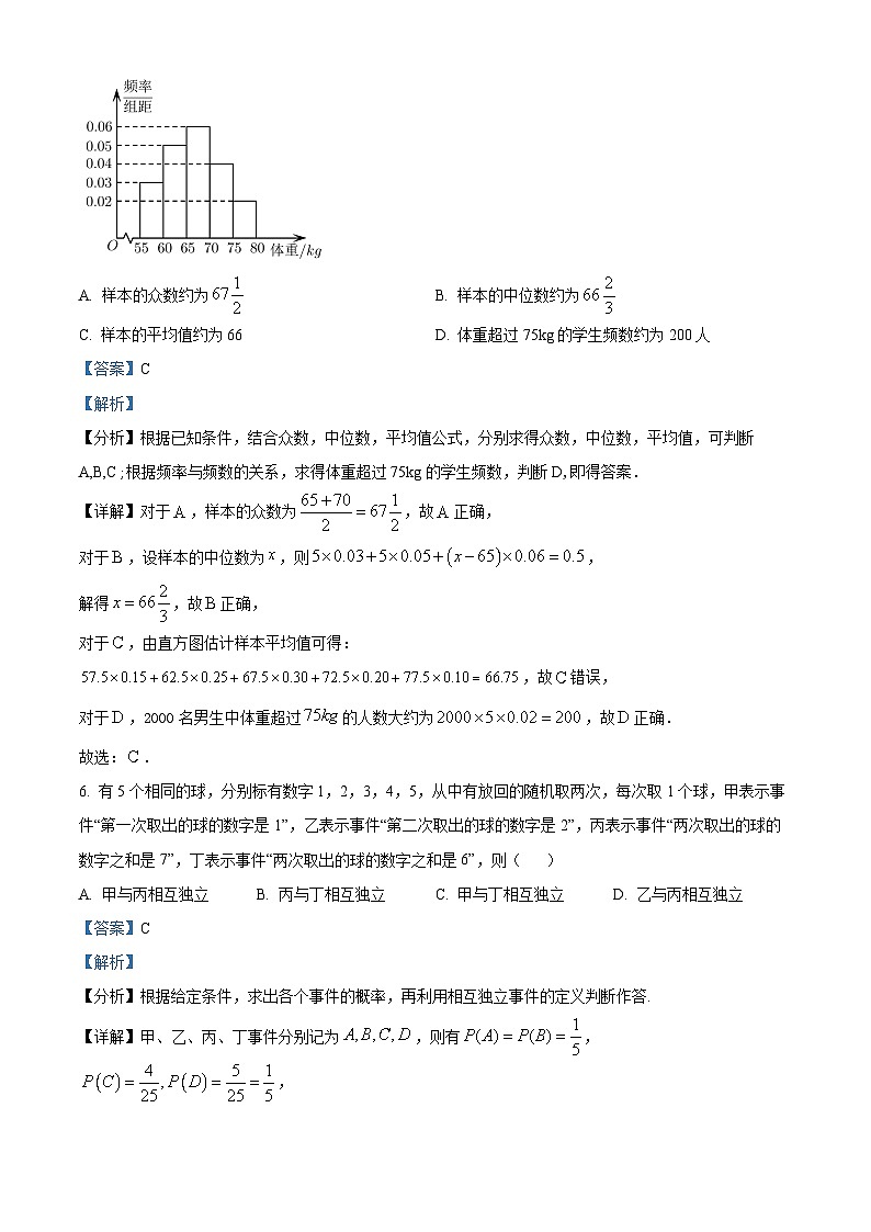 精品解析：广东省茂名市电白区高一下学期期末数学试题03