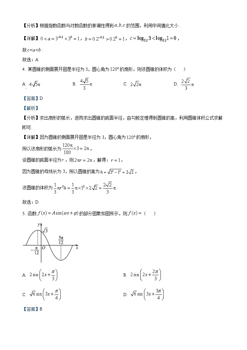 精品解析：湖北省武汉市部分学校高三上学期九月调研考试数学试题（解析版）第2页
