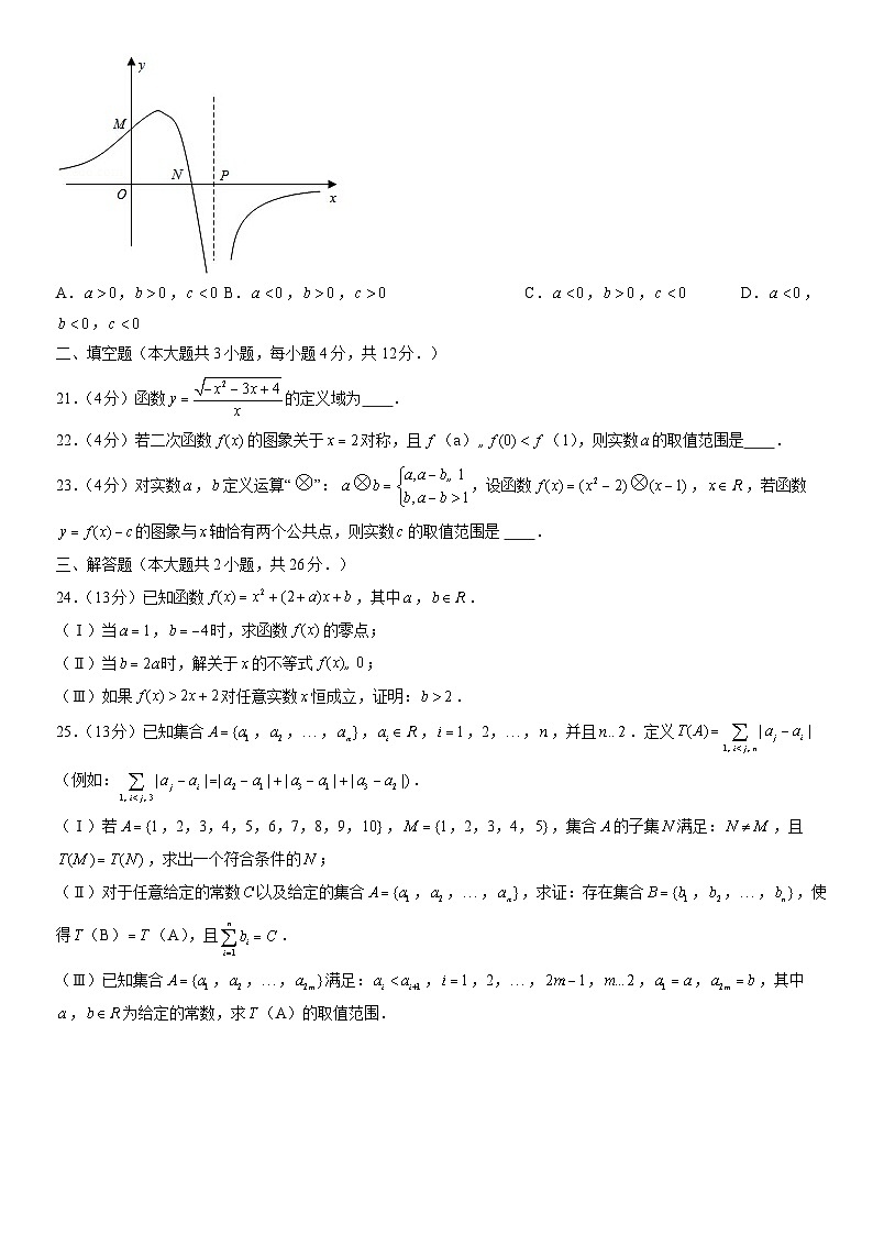 2021北京四中高一（上）期中数学（教师版） 试卷03
