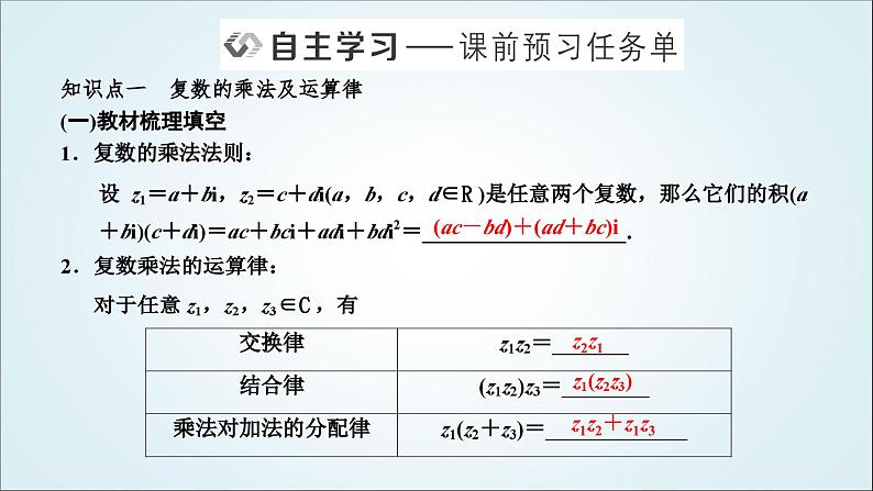 人教A版高中数学必修第二册第七章复数7-2-2复数的乘、除运算教学课件02