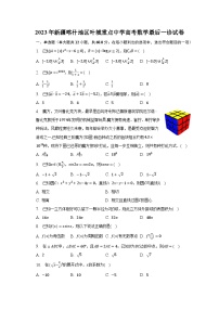 2023年新疆喀什地区叶城重点中学高考数学最后一诊试卷（含解析）