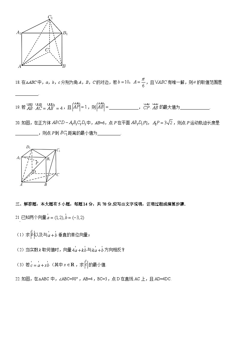 2022北京八十中高一（下）期中数学（教师版） 试卷03