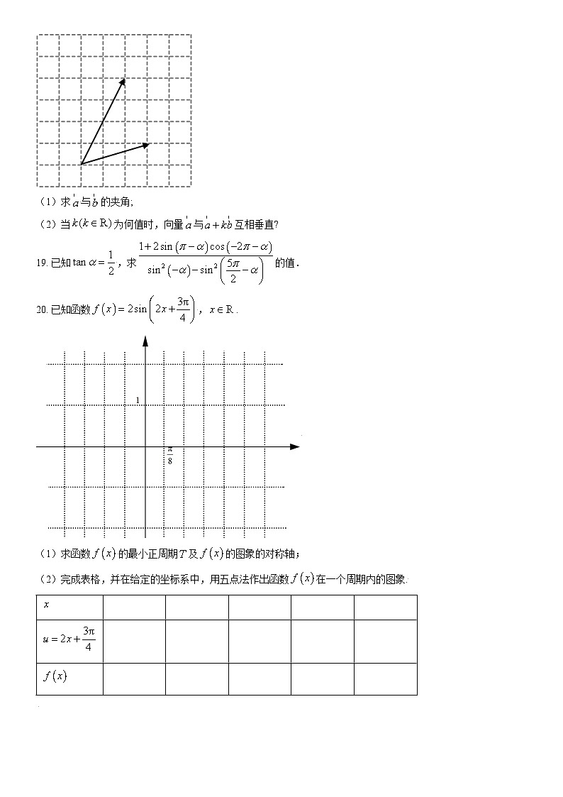 2021北京北大附中石景山学校高一（下）期中数学（教师版） 试卷03