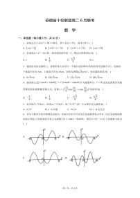 安徽省十校联盟2022-2023学年高二下学期6月联考数学试题
