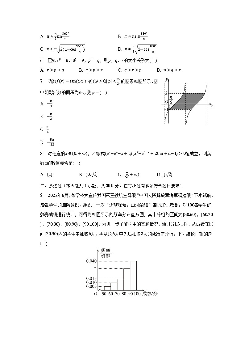 2023年湖北省天门市高考数学适应性试卷（5月份）第2页