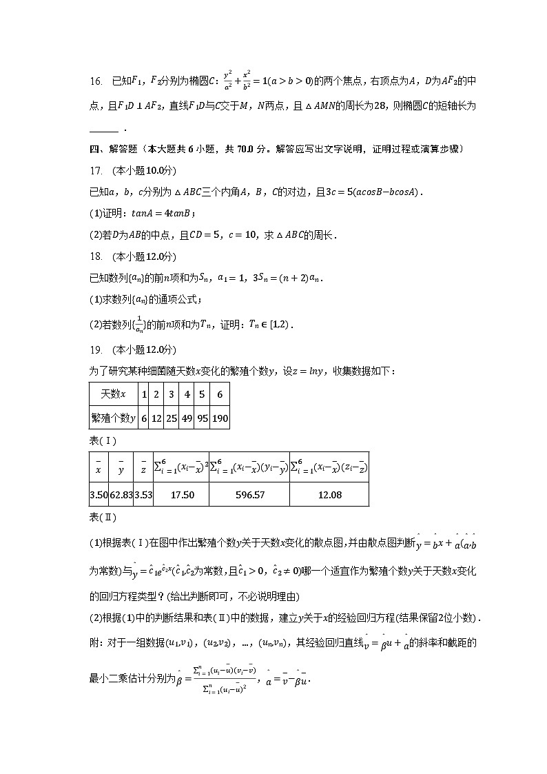 2023年河北省高考数学模拟试卷（四）第3页