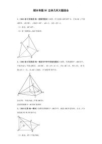 新教材数学高一下学期期末专题08 立体几何大题综合（原卷版+教师版）