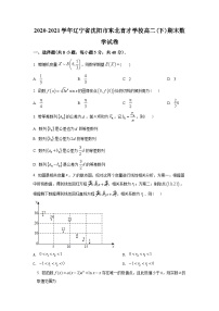 辽宁省沈阳市东北育才学校2020-2021学年高二下学期期末数学试题（学生版）